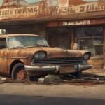 rusted car, maintenance job