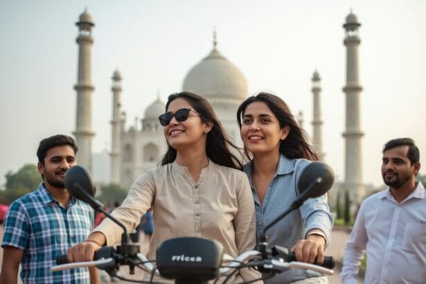 women on e-bike in pakistan